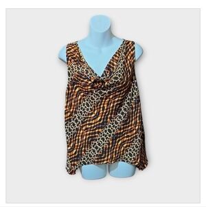 NWT BOLD elements Women's Vibrant Snake Stripe Tank Blouse ~sz S